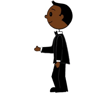 acclaim clipart: african american groom