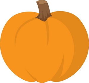 acclaim clipart: an orange pumpkin whole and uncarved