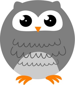 acclaim clipart: an owl with its wings tucked in