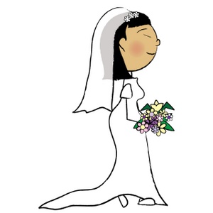 acclaim clipart: asian bride
