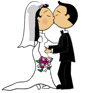 acclaim clipart: asian bride and groom