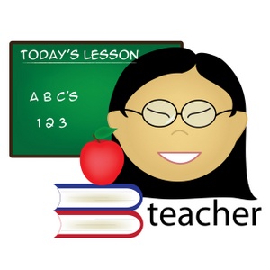 acclaim clipart: asian teacher icon