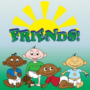 acclaim clipart: baby friends of different races and cultures  diversity