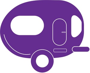 Camping Clipart Image: Camping Trailer Icon