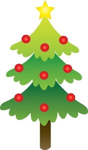acclaim clipart: christmas tree with decorations