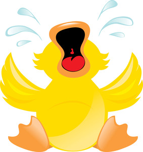 acclaim clipart: clipart image of a little duck crying