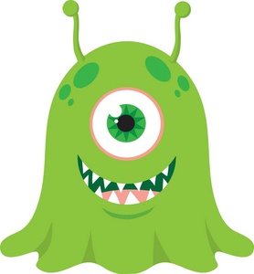 acclaim clipart: cute monster