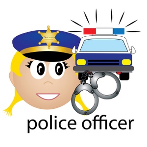 acclaim clipart: female police officer icon