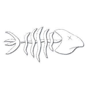 acclaim clipart: fish bones