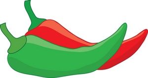 acclaim clipart: fresh hot chili peppers  red chili pepper and green chili pepper