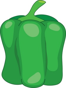garden fresh green bell pepper
