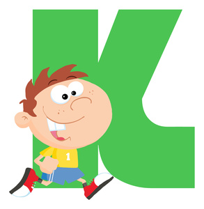 acclaim clipart: letter k is for kid  letters of the alphabet