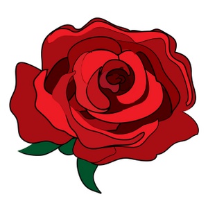 acclaim clipart: painted rose