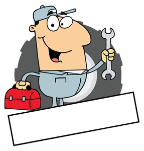 acclaim clipart: plumber at work