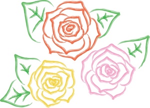 acclaim clipart: rose bloom designs