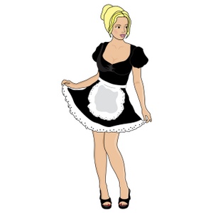 acclaim clipart: sexy maid
