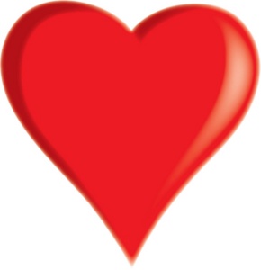 acclaim clipart: simple red heart drawing