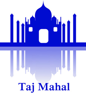 acclaim clipart: taj mahal with reflection