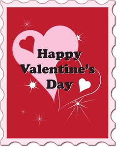 acclaim clipart: valentines day stamp
